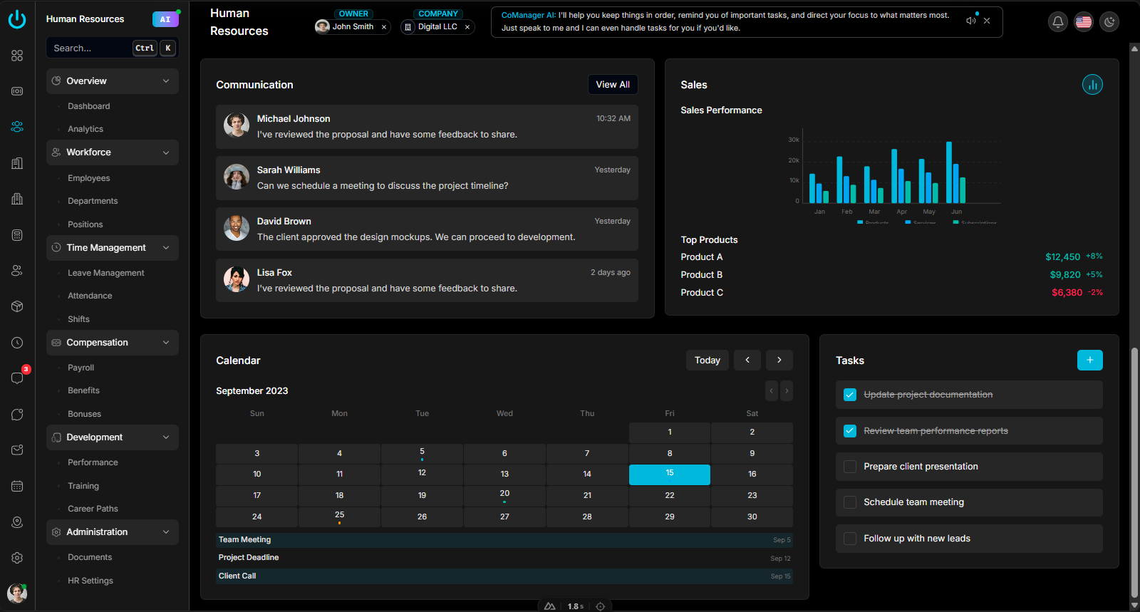 Core Dashboard
